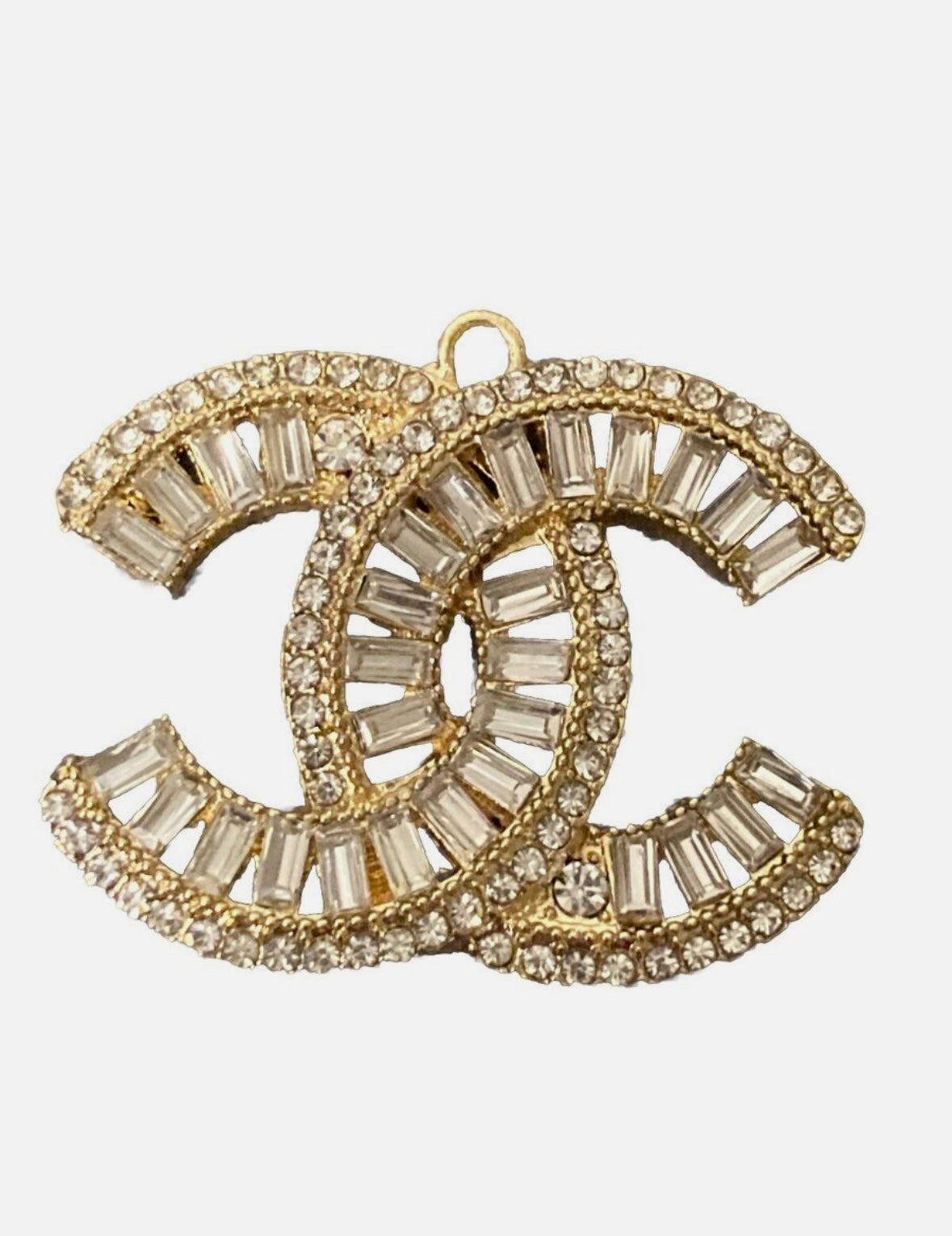 Bedazzled CC Chanel Pendant