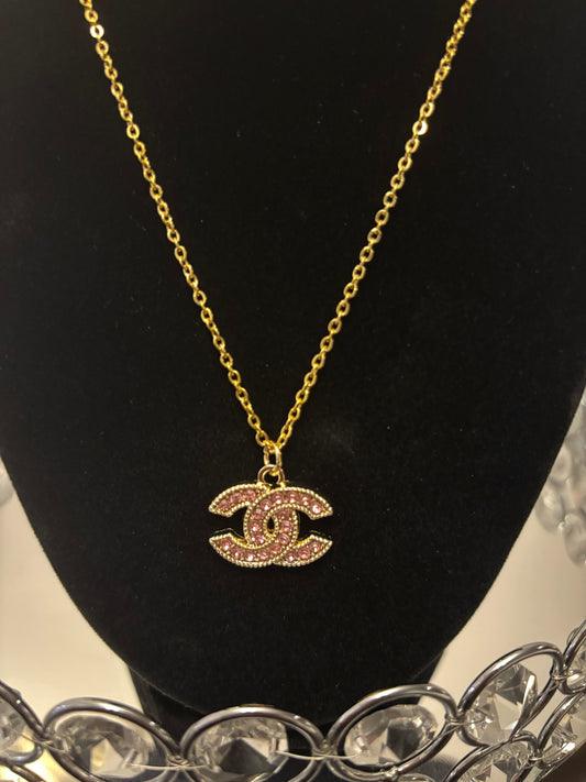 CC Chanel double C pendant with chain